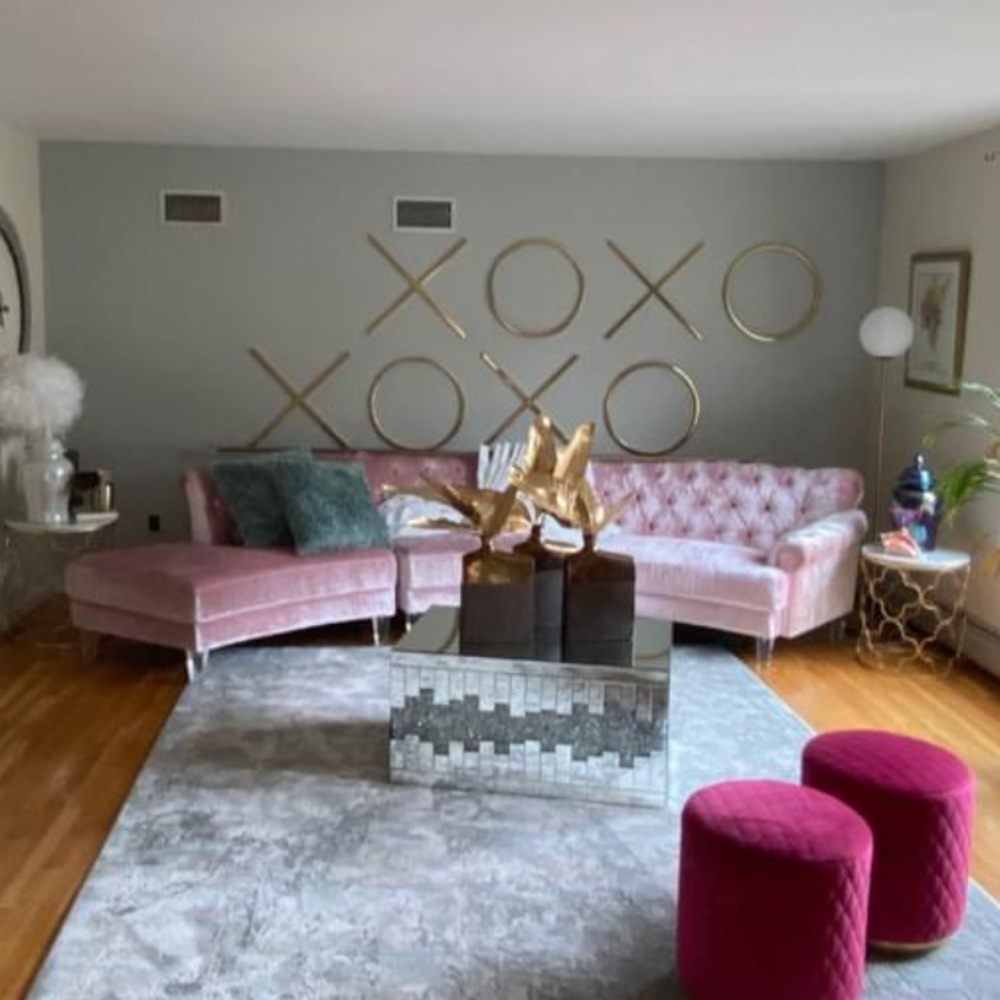 Pink couch
